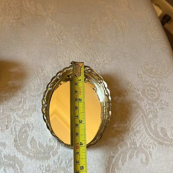 Vintage gold mirrored miniature jewelry trays, new old stock - Picture 10 of 11